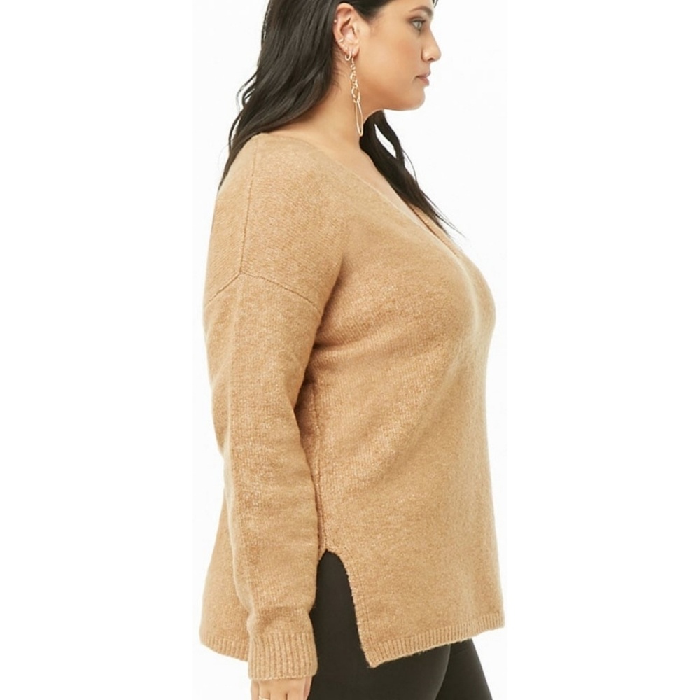 F21+ Tan Sweater